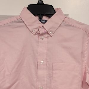 Izod Pink Button Down Shirt Cotton Blend